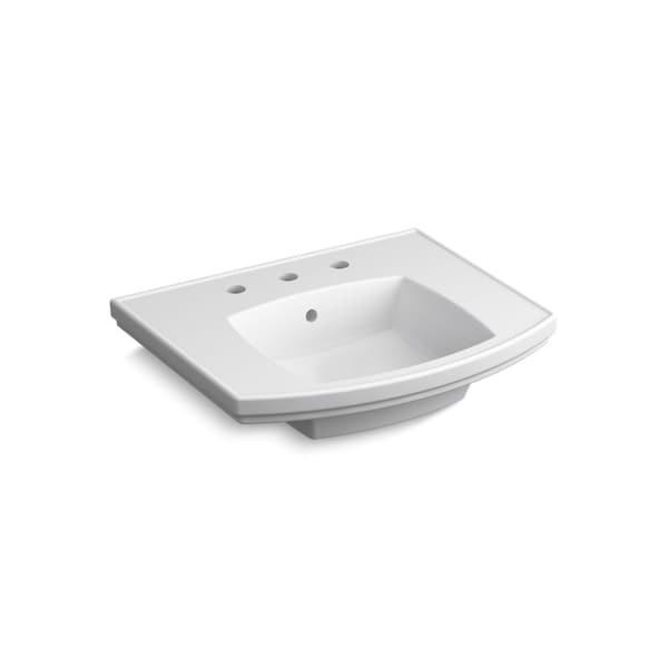 Kohler Kelston Pedestal Bathroom Sink With 8" Centerset Faucet Holes